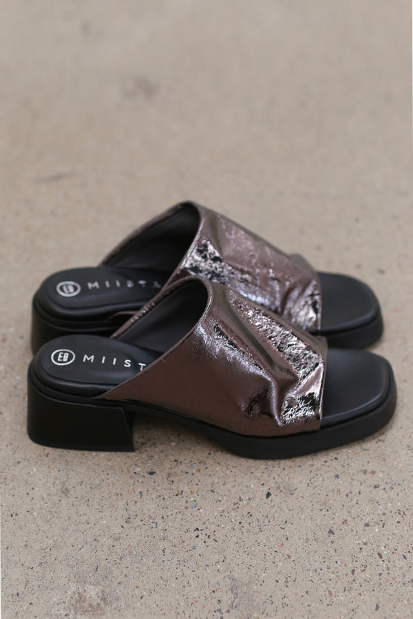 Miista Zooey dark silver mules MST-E8_3874-SILVER